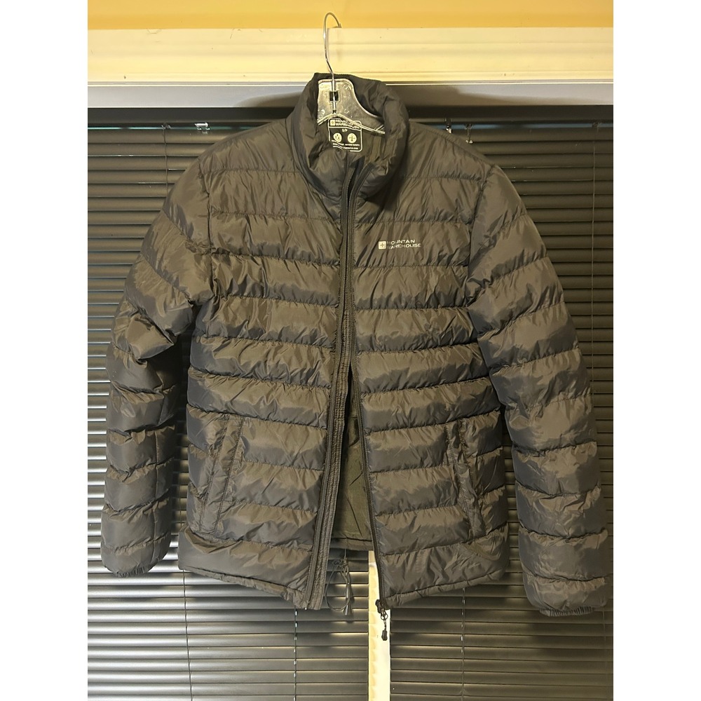 Mountain Warehouse Vista Padded Jacket Mens Small Black Water Resistant Isotherm